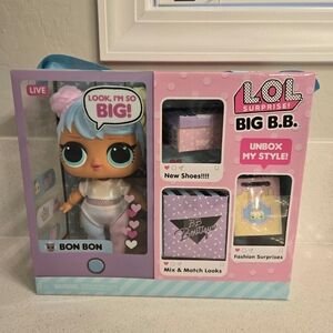 L.O.L. Surprise! Big B.B. Bon Bon Doll with Blue Hair